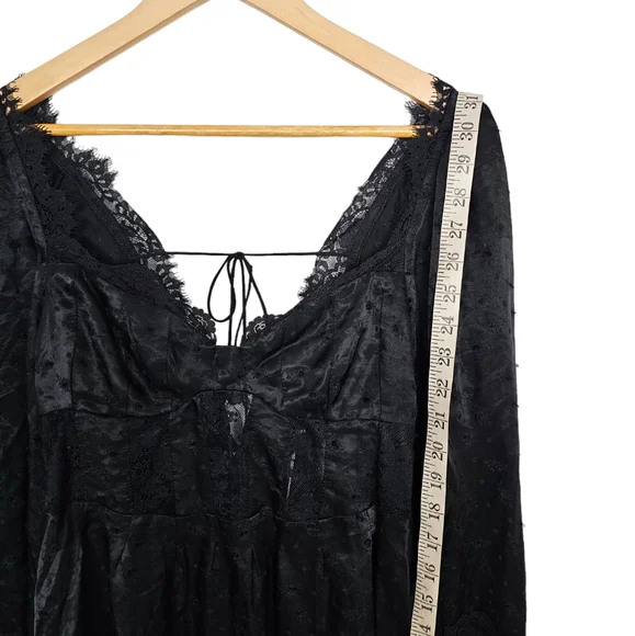 For Love and Lemons Natalie Mini Dress Black Size Medium New With Tags - Picture 7 of 10